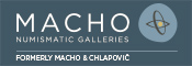 Macho Numismatic Galleries Logo