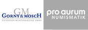 Gorny & Mosch und pro aurum Numismatik Logo